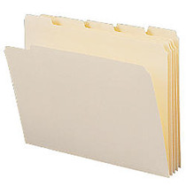 Smead; Reinforced Tab Manila File Folders, Letter Size, 1/5 Cut, Pack Of 100