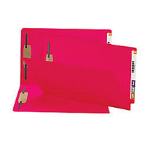 Smead; Shelf-Master; Color Fastener Folders, Legal Size, Red, Box Of 50