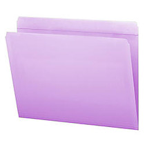 Smead; Straight Cut File Folders, Letter Size, Lavender, Box Of 100