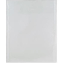 JAM Paper; Plastic Envelopes, 11 inch; x 14 inch;, Clear, Pack Of 12