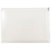 JAM Paper; Plastic Envelopes, 5 1/4 inch; x 8 inch;, Clear, Pack Of 12