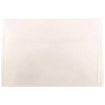 JAM Paper; Plastic Envelopes, 6 inch; x 9 inch;, Clear, Pack Of 12