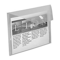 Lion Weatherproof Poly Envelope, 8 1/2 inch; x 11 inch;, Clear