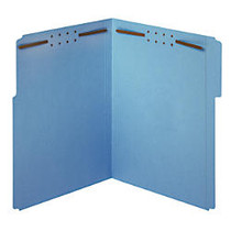 Office Wagon; Brand Color Fastener File Folders, Letter Size, Blue, Pack Of 50
