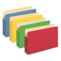 Office Wagon; Brand Color File Pockets, 3 1/2 inch; Expansion, 8 1/2 inch; x 14 inch;, Legal Size, Assorted Colors, Pack Of 5
