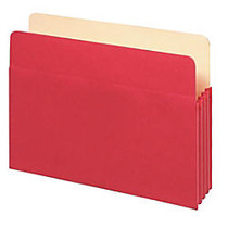 Office Wagon; Brand Color File Pockets, 5 1/4 inch; Expansion, 8 1/2 inch; x 12 inch;, Letter Size, Red