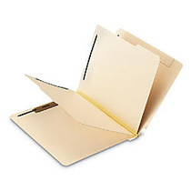 Office Wagon; Brand End-Tab Classification Folders With 6 Fasteners, Letter Size, Manila, Box Of 10