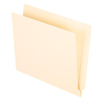 Office Wagon; Brand End-Tab Folders, Straight Cut, Letter Size, Manila, Pack Of 100