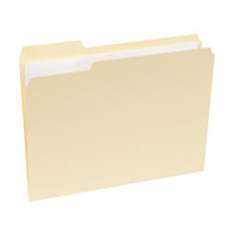 Office Wagon; Brand File Folders, 1/3 Cut, Letter Size, 30% Recycled, Manila, Pack Of 100