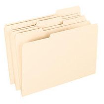 Office Wagon; Brand File Folders, 1/3 Tab Cut, Center Position, Legal Size, 30% Recycled, Manila, Pack Of 100