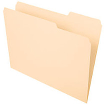 Office Wagon; Brand File Folders, 1/3 Tab Cut, Right Position, Letter Size, 30% Recycled, Manila, Pack Of 100