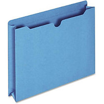 Pendaflex Colored File Jacket - Letter - 8 1/2 inch; x 11 inch; Sheet Size - 400 Sheet Capacity - 2 inch; Expansion - 11 pt. Folder Thickness - Blue - 50 / Box