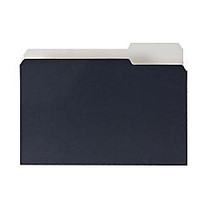 Pendaflex Earthwise 1/3 Cut Recycled File Folder - 1/3 Tab Cut - Assorted Position Tab Location - 11 pt. Folder Thickness - Black, White - 50 / Pack