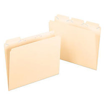 Pendaflex; Ready-Tab; Reinforced File Folders, 1/3 Cut, Assorted, Letter, Manila, Pack Of 50
