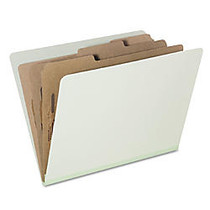 Pressboard Classification Folder, Letter Size, 8-Section, 30% Recycled, Pale Green, Pack of 10 (AbilityOne 7530-01-572-6207)