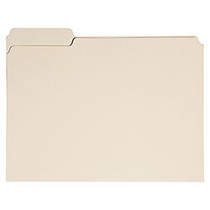 SKILCRAFT; Manila File Folders, 1/3 Cut Tab Left Position, 8 1/2 inch; x 11 inch;, Letter Size, 30% Recycled, Manila, Box Of 50 (AbilityOne 7530-01-645-8093)