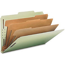 Smead 100% Recycled Pressboard Colored Classification Folders - 3 inch; Folder Capacity - Legal - 8 1/2 inch; x 14 inch; Sheet Size - 3 inch; Expansion - 2 Fastener(s) - 2/5 Tab Cut - Right of Center Tab Location - 25 pt. Folder Thickness - Pressboar