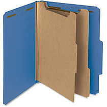 Smead 100% Recycled Pressboard Colored Classification Folders - Letter - 8 1/2 inch; x 11 inch; Sheet Size - 2 inch; Expansion - 2 x 2K Fastener(s) - 2/5 Tab Cut - Right of Center Tab Location - 2 Divider(s) - 25 pt. Folder Thickness - Pressboard - D