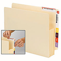 Smead; End-Tab Convertible File Pockets, 3 1/2 inch; Expansion, Letter Size, Manila, Pack Of 10