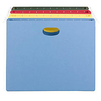 Smead; Flex-I-Vision Color Hanging Pockets, Letter Size, 3 1/2 inch; Expansion, Assorted Colors, Pack Of 4