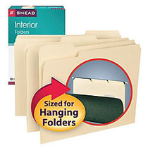 Smead; Interior Folders, 1/3 Cut, Letter Size, Manila, Pack Of 100