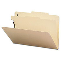 Smead; Manila Classification Folder, 1 Divider, 4 Partitions, 2/5 Cut, Legal Size