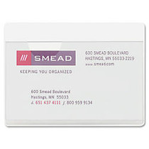 Smead; Self-Adhesive Poly Pockets, 3 inch; x 4-1/16 inch;, Clear, Business Card Size,Box Of 100