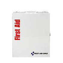 First Aid Only SmartCompliance Metal First Aid Cabinet, Medium, 9 1/2 inch;H x 12 inch;W x 3 inch;D