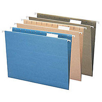 Earthwise; Pendaflex; 100% Recycled Hanging File Folders, Letter Size, Blue, Pack Of 25