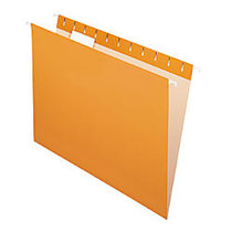 Office Wagon; Brand 2-Tone Hanging File Folders, 1/5 Cut, 8 1/2 inch; x 11 inch;, Letter Size, Orange, Box Of 25