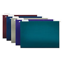 Office Wagon; Brand 2-Tone Hanging File Folders, 1/5 Cut, 8 1/2 inch; x 14 inch;, Legal Size, Assorted Colors, Box Of 25