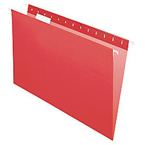 Office Wagon; Brand 2-Tone Hanging File Folders, 1/5 Cut, 8 1/2 inch; x 14 inch;, Legal Size, Red, Box Of 25