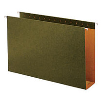 Office Wagon; Brand Extra Capacity Hanging Folders With Reinforced Tabs, 3 inch; Expansion, 1/5 Tab Cut, Letter Size, Standard Green, Pack Of 25