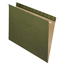 Office Wagon; Brand Hanging File Folder/File Folder Combo Kit, 3/4 inch; Expansion, Letter Size, 100% Recycled, Manila/Standard Green