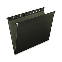 Oxford; Color 1/5-Cut Hanging Folders, Letter Size, Black, Box Of 25