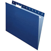Oxford; Color 1/5-Cut Hanging Folders, Letter Size, Navy, Box Of 25