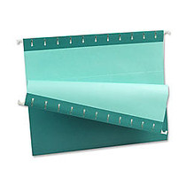 Oxford; Color 1/5-Cut Hanging Folders, Letter Size, Teal, Box Of 25