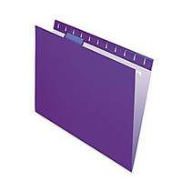 Oxford; Color 1/5-Cut Hanging Folders, Letter Size, Violet, Box Of 25