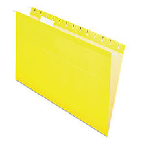 Pendaflex; Premium Reinforced Color Hanging Folders, Legal Size, Yellow, Pack Of 25