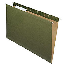 Pendaflex; Premium Reinforced Hanging Folders, 1/3 Cut, Legal Size, Standard Green, Pack Of 25