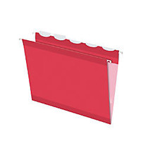 Pendaflex; Ready-Tab; With Lift Tab Technology Reinforced Hanging Folders, 1/5 Cut, Letter Size, Red, Pack Of 25