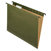 Pendaflex; SureHook&trade; Reinforced Hanging Folders, 1/5-Cut, Letter Size, Green, Box Of 10