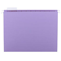 Smead; 1/5-Cut Color Hanging Folders, Letter Size, Lavender, Box Of 25