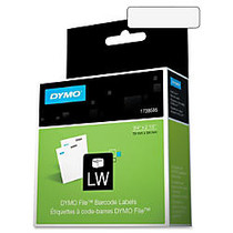 Dymo File Barcode Label - 0.75 inch; Width x 2.50 inch; Length - 450 / Roll - Direct Thermal - White - 450 / Roll