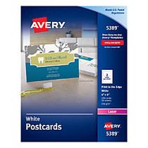 Avery; Laser Post Cards, 4 inch; x 6 inch;, White, Box Of 100