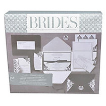BRIDES; Premium Black/White Invitation Kit, 5 inch; x 7 inch;, Pack Of 30