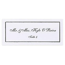 Gartner Studios; Place Cards, White With Platinum Border, 4 inch; x 3 inch;, Pack Of 48