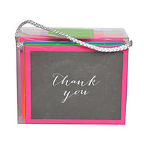 Gartner Studios; Thank You Cards, 5 inch; x 4 inch;, Chalk/Bright, Assorted Colors, Pack Of 50