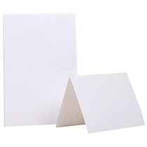 JAM Paper; Blank Fold-Over Cards, 4 3/8 inch; x 5 7/16 inch;, White, Pack Of 100