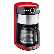 KitchenAid; 14-Cup Programmable Coffeemaker, Red